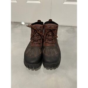 Earth Shoes Explorer Sandston Mens Brown Leather Thinsulate Duck Boots Size 13